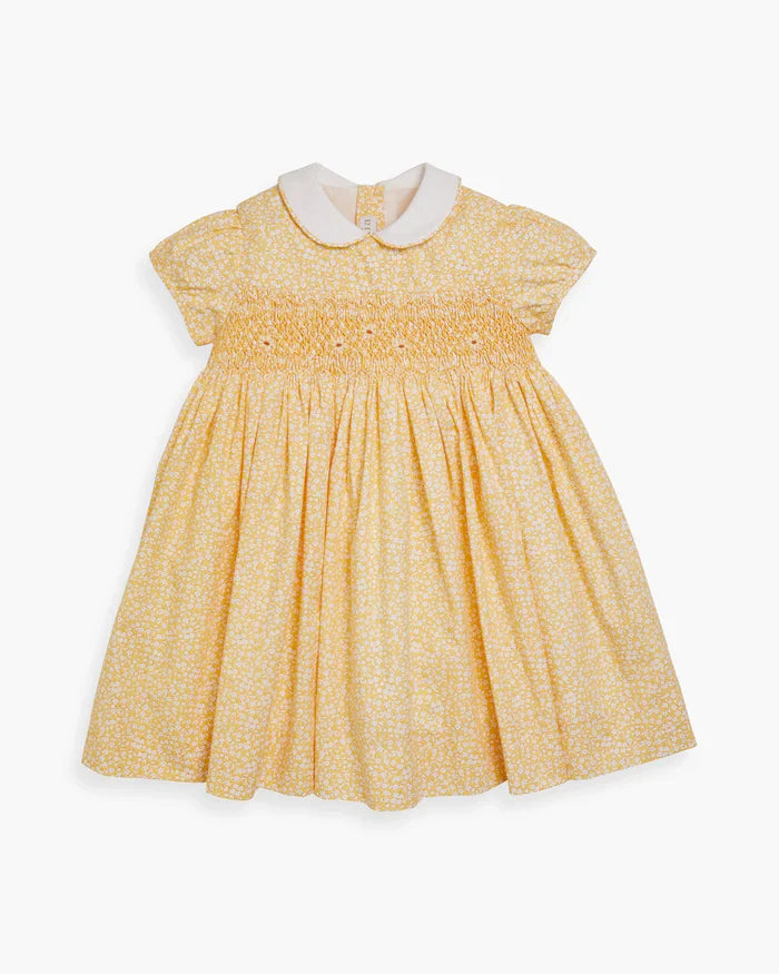 Minifloral Yellow Dress – hk.babyverse