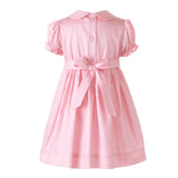 Bow Smocked Dress & Bloomer (Pink)