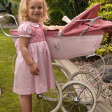 Bow Smocked Dress & Bloomer (Pink)