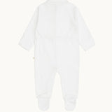 Angel Wing Sleepsuit with Mittens White