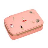 Jewellery Box Pink Pencil Box Filled