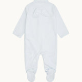 Pointelle Angel Wing Sleepsuit Blue